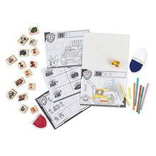 Load image into Gallery viewer, Melissa &amp; Doug PAW Patrol Wooden Stamps Activity Set with Markers, Activity Pad (25 Pieces)
