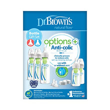 Load image into Gallery viewer, Dr. Brown’s Anti-Colic Options+ Narrow Baby Bottle Gift Set with 4oz &amp; 8oz Bottles &amp; PreVent Pacifier
