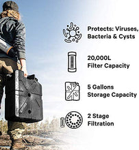Load image into Gallery viewer, Lifesaver Jerrycan Water Purifier - Military Spec, Heavy Duty Water Purifier for Overlanding, Camping, Hiking, Emergency Preparedness and Survival Kit
