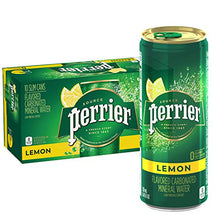 Load image into Gallery viewer, Perrier Lemon Flavored Carbonated Mineral Water, Lemon, 8.45 Fluid Ounce (Pack of 10)
