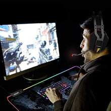 Load image into Gallery viewer, rnairni Extended RGB Gaming Mouse Pad, Extra Large Gaming Mouse Mat for Gamer, Waterproof Office Desktop Mat with 10 Lighting Mode, for PC Computer RGB Keyboard Mouse - 31.5'' x 15in x 4mm(Map)
