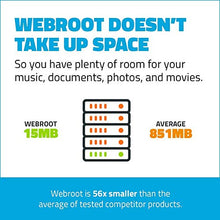 Load image into Gallery viewer, Webroot Antivirus Software 2022 | Protection against Computer Virus, Malware, Phishing and more | 3-Device | 1-Year Subscription | Keycard
