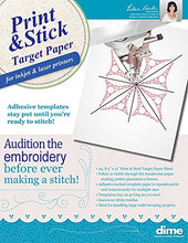 Load image into Gallery viewer, Print &amp; Stick Target Paper, Adhesive Machine Embroidery Templates, for Inkjet &amp; Laser Printers
