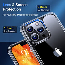 Load image into Gallery viewer, VANMASS Crystal Protective Designed for iPhone 13 Pro Max Case 6.7”, [Military Grade Shockproof] [Optical Research Clear Material] Anti-Yellow Slim Thin Soft Phone Case for iPhone 13 Pro Max
