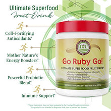 Load image into Gallery viewer, GO Ruby GO! - Nutritional Red Superfood Powder Juice, Loaded with 42 Plant-Based Antioxidants &amp; Fruit Extracts, Effective Probiotics, Fortifying &amp; Healthy Superior Energy, Better Immunity &amp; Digestion
