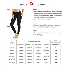 Load image into Gallery viewer, BALEAF Women's Mid-Waist Yoga Leggings Side Pockets 28" Workout Running Athletic Pants (XS-2X) Black M
