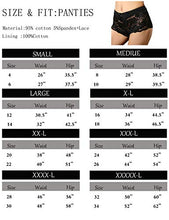Load image into Gallery viewer, Women's Lace Underwear Regular &amp; Plus size Boyshorts Soft Hipster Panties Comfort Sexy Sheer Panty – Pack of 6 Size 2XL (9144-B, 2XL)
