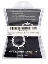 Load image into Gallery viewer, Domain Cycling Real Carbon Fiber Bike Handlebar End Plugs Perfect for Most Bicycles, Road MTN MTB Fixie Bar Caps
