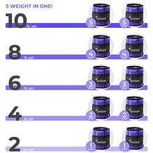 Load image into Gallery viewer, Sportneer Adjustable Ankle Weights for Women &amp; Men,Durable Ankle Wrist Arm Leg Weights Strap for Fitness, Exercise, Walking, Jogging, Gym, Aerobics, Workout,1-5 lbs Each Pack, 2 Pack 2-10 lbs,Purple

