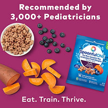 Load image into Gallery viewer, SpoonfulONE Early Allergen Introduction Puffs | Smart Feeding Snack for an Infant or Baby 6+ Months | Certified Organic (Blueberry Sweet Potato, 7 Pack)
