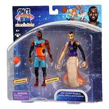 Load image into Gallery viewer, Moose Toys Space Jam: A New Legacy - 2 Pack - On Court Rivals - Lebron &amp; White Mamba, (14578)
