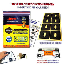 Load image into Gallery viewer, Aootf License Plate Screws Anti Theft - Stainless Steel Security Screws License Plate Bolts Fasteners,Tamper Proof Hardware for Tag Plates on Cars Trucks, Black Chrome Caps -58PC
