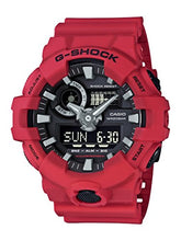 Load image into Gallery viewer, Casio Men's G Shock Quartz Watch with Resin Strap, red, 25.8 (Model: GA-700-4ACR)
