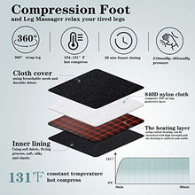 Load image into Gallery viewer, Compression Leg Massager, Muscle Fatigue Massager for Leg, Calf Air Massager for Circulation, Foot Massager with Heat, Gifts for Women,Men

