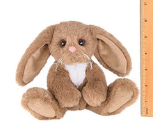 Load image into Gallery viewer, Berington Lil Benny Small Brown Plush Bunny Rabbit Stuffed Animal, 6 inches
