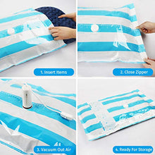 Load image into Gallery viewer, VMSTR Travel Vacuum Storage Bags with USB Electric Pump, Medium Small Space Saver Bags for Travel
