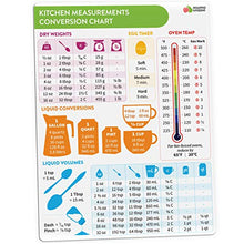Load image into Gallery viewer, Kitchen Conversion Chart Magnet - Imperial &amp; Metric to Standard Conversion Chart Decor Cooking Measurements for Food - Measuring Weight, Liquid, Temperature - Recipe Baking Tools Cookbook Accessories

