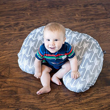 Load image into Gallery viewer, Minky Nursing Pillow Cover | Arrow Pattern Slipcover | Best for Breastfeeding Moms | Soft Fabric Fits Snug On Infant Nursing Pillows to Aid Mothers While Breast Feeding | Great Baby Shower Gift
