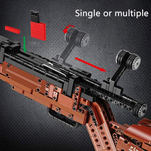 Load image into Gallery viewer, Goshfun 1025Pcs+ Simulation Large Scale Single Double Shot 98K Toy Blaster Building Block Model Set Compatible with Lego, Small Particle Bricks Assembly Mechanical Weapon Model Toy
