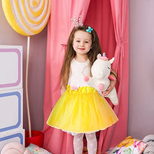 Load image into Gallery viewer, Jeowoqao Girls Tutu Set, 5pcs Tutus Dance Tutus Dress with 5pcs Flower Hairpins Fit Kids Age 3-8

