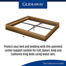 Load image into Gallery viewer, Glideaway X-Support Bed Frame Support System, GS-3 XS Model - 3 Cross Rails and 3 Legs - Strong Center Support Base for Full, Queen and King Mattress, Box Springs, and Bed Foundations
