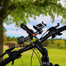 Load image into Gallery viewer, KANGBUKE Bike Handlebar Extender,Bicycle Handlebar Extension Aluminum Alloy Mount Holder Double Clamp Bike Bracket Bicycle Accessories for Flashlight Speedometer (Black)
