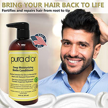 Load image into Gallery viewer, PURA D'OR Biotin Original Gold Label Anti-Thinning (16oz x 2) Shampoo &amp; Conditioner Set, Clinically Tested Effective Solution w/ Herbal DHT Ingredients, All Hair Types, Men &amp; Women (Packaging Varies)

