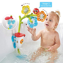 Load image into Gallery viewer, Yookidoo Baby Bath Mobile - Spinning Flowers and Swiveling Fountain for Newborn and Toddler Bath Time Sensory Development (Tub Not Included) - Attaches to Any Size Tub Wall - 0-2 yrs.
