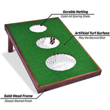 Load image into Gallery viewer, GoSports BattleChip Versus Golf Cornhole Game - Includes Two 3' x 2' Cornhole Chipping Targets, 16 Foam Balls, 2 Hitting Mats, Scorecard and Carrying Case
