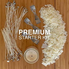 Load image into Gallery viewer, Oraganix Natural Soy Wax for DIY Candle Making Supplies-10lb Bag with 150ct 6'' Pre-Waxed Candle Wicks
