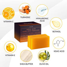 Load image into Gallery viewer, Valitic Kojic Acid Dark Spot Remover Soap Bars with Vitamin C, Retinol, Collagen, Turmeric - Original Japanese Complex Infused with Hyaluronic Acid, Vitamin E, Shea Butter, Castile Olive Oil (2-Pack)
