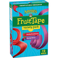 Load image into Gallery viewer, Annie's Organic Strawberry and Berry Peely Fruit Tape, Variety Pack, 9 oz, 12 ct
