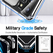 Load image into Gallery viewer, VANMASS Crystal Protective Designed for Samsung Galaxy S22 Case 6.1”, [Military Shockproof &amp; Slim Fit &amp; Crystal Clear] Anti-Yellowing Thin Soft Phone Case for Galaxy S22 5G

