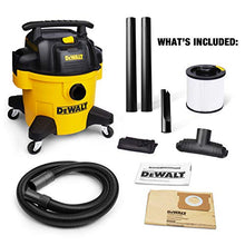 Load image into Gallery viewer, DeWALT DXV06P 6 gallon Poly Wet/Dry Vac, Yellow
