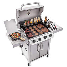 Load image into Gallery viewer, Char-Broil 463375919 Performance Stainless Steel 4-Burner Cabinet Style Liquid Propane Gas Grill
