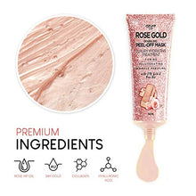 Load image into Gallery viewer, AZURE Rose Gold Luxury Sparkling Hydrating Peel Off Face Mask – Anti Aging, Toning &amp; Rejuvenating | Removes Blackheads, Dirt &amp; Oils | Reduces Wrinkles, Fine Lines &amp; Acne Scars | Made in Korea - 150mL
