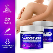 Load image into Gallery viewer, Varicose Veins Cream, Varicose Vein &amp; Soothing Leg Cream, Natural Varicose &amp; Spider Veins Treatment, Strengthen Capillary Health, Improve Blood Circulation, Tired and Heavy Legs Fast Relief 2oz
