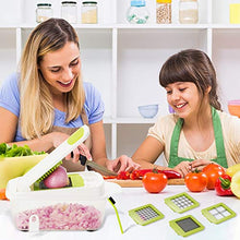 Load image into Gallery viewer, Aieruma Vegetable Chopper, 16 in 1 Onion Chopper Food Cutter, with Handheld Spiralizer Vegetable Slicer, Veggie Spiral Cutter, (BPA free) Heavy Duty Multi Vegetable-Fruit-Cheese-Dicer-Kitchen Cuttert
