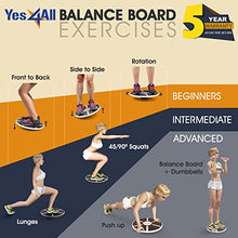 Load image into Gallery viewer, Yes4All Wooden Wobble Balance Board – Exercise Balance Stability Trainer 15.75 inch Diameter - Blue - ²L6CJZ
