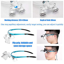 Load image into Gallery viewer, Zitainn Wearable Magnifier Portable 3.5X 420mm Binocular Loupes Optical Glass Headset Magnifying Glasses +3W LED Headlight
