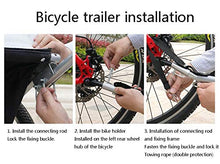 Load image into Gallery viewer, JAOK Universal Bicycle Trailer Hitch，Bike Trailer Coupler Attachment Hitch Quick Release Steel Linker Connector for Child Pet Cargo Bike Trailers
