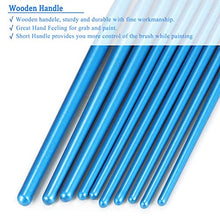 Load image into Gallery viewer, BOSOBO Paint Brushes Set, 2 Pack 20 Pcs Round Pointed Tip Paintbrushes Nylon Hair Artist Acrylic Paint Brushes for Acrylic Oil Watercolor, Face Nail Art, Miniature Detailing and Rock Painting, Blue
