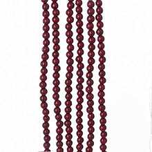 Load image into Gallery viewer, Kurt S. Adler 9-Foot Wood Beaded Burgundy Garland, Multi
