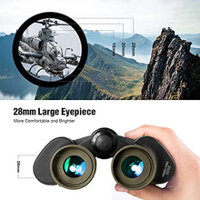 Load image into Gallery viewer, 20x50 Military Binoculars for Adults with Smartphone Adapter - Compact Waterproof Tactical Binoculars for Bird Watching Hunting Hiking Concert Travel Theater with BAK4 Prism FMC Lens, Mud
