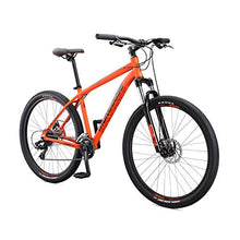 Load image into Gallery viewer, Mongoose Switchback Sport Adult Mountain Bike, 8 Speeds, 27.5-inch Wheels, Mens Aluminum Medium Frame, Orange
