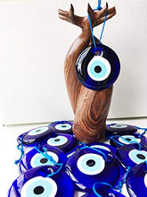 Load image into Gallery viewer, Evil Eye Home Protector - Glass Beads, Good Luck Charm, Doorway, Home Decoration, Wall Hanging, Gift Item, 3 Inches Wide
