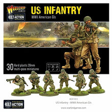 Load image into Gallery viewer, Bolt Action US Infantry American GIS 1:56 WWII Military Wargaming Figures Plastic Model Kit
