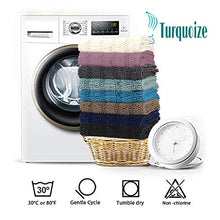 Load image into Gallery viewer, Turquoize Non-Slip Bath Mat Oversize Bathroom Rug Shag Shower Mat Ultra Soft &amp; Water Absorbent Bath Rug for Bathroom/Kitchen Washable Rug, Perfect for Doormats, Tub, Size 59" X 20", Turquoise Blue
