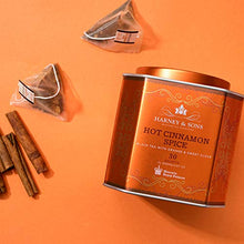 Load image into Gallery viewer, Harney &amp; Sons Hot Cinnamon Spice Tea Tin - Black Tea with Orange &amp; Sweet Clove - 2.67 Ounces, 30 Sachets
