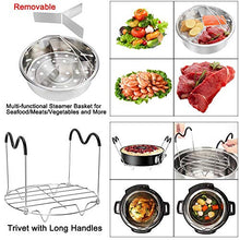 Load image into Gallery viewer, Accessories for Instant Pot, 75PCS Accessories Compatible with 5/6/8Qt Instant Pot - 60 Pcs Parchment Papers, 2 Steamer Baskets, Springform Pan, Egg Rack, Egg Bites Mold, and so
